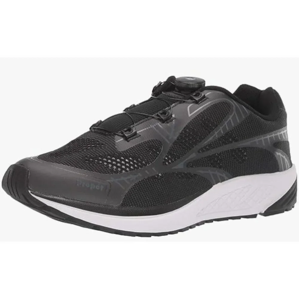 Propet One Reel Fit Size 13 M  Men's Black Grey NWB Sneaker Arch Support